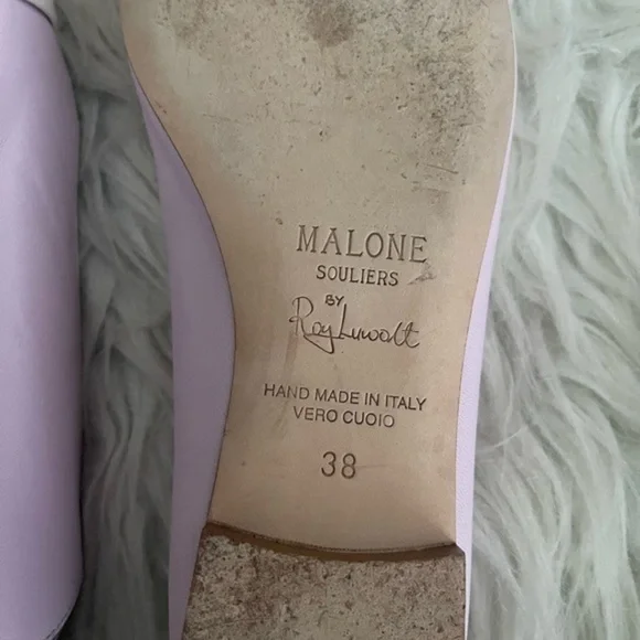 Malone souliers Roy luwolt Marion flat ballerina slingback leather shoes - Picture 4 of 8